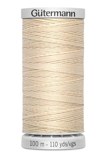 Gütermann Garn M782 Extra Stark Nähgarn Polyester 100m Nähmaschinengarn für alle stark beanspruchten Nähte (169 beige) von Die Stofftante