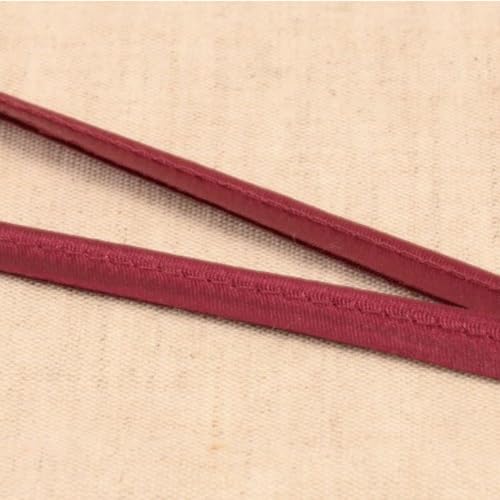 Paspelband Satin, uni, 10 mm | ab 2 m | Meterware (burgund) von Die Stofftante