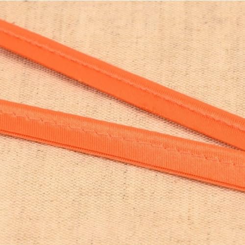 Paspelband Satin, uni, 10 mm | ab 2 m | Meterware (orange) von Die Stofftante