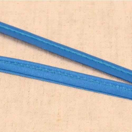 Paspelband Satin, uni, 10 mm | ab 2 m | Meterware (stahlblau) von Die Stofftante