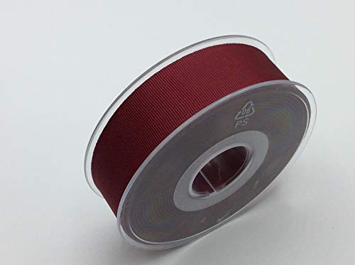 Ripsband uni | 25 mm breit | viele Farben | ab 2m | Meterware (360 wine) von Die Stofftante