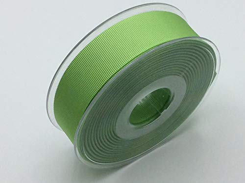 Ripsband uni | 25 mm breit | viele Farben | ab 2m | Meterware (813 spring green) von Die Stofftante