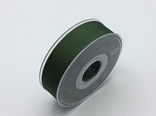 Ripsband uni | 25 mm breit | viele Farben | ab 2m | Meterware (893 olive) von Die Stofftante