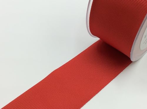 Ripsband uni | 40 mm breit | viele Farben | ab 1m | Meterware (320 rouge) von Die Stofftante