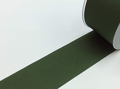 Ripsband uni | 40 mm breit | viele Farben | ab 1m | Meterware (893 olive) von Die Stofftante