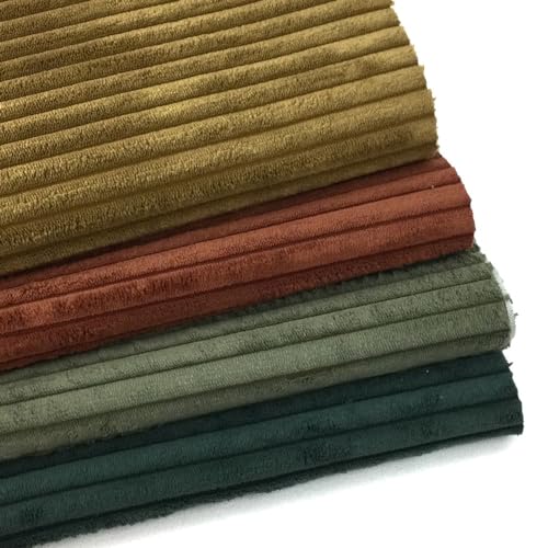 Stoffpaket Cord-Samt WANJA | 4 Farben Sets | á 50x70 cm (Herbstfarben) von Die Stofftante