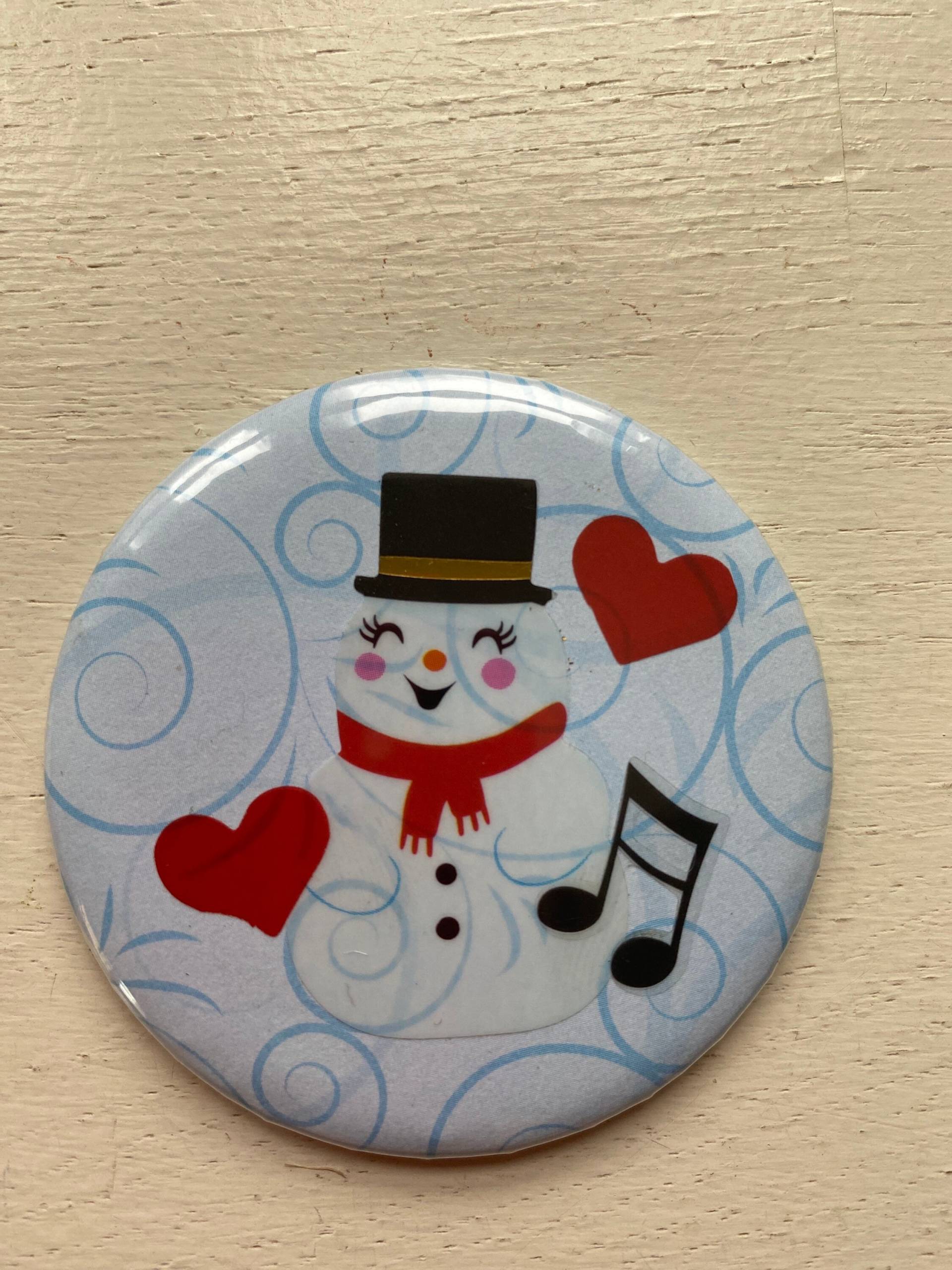 Taschenspiegel Spiegel Button Weihnachtsgeschenk Kalenderfüllung Adventskalender Pocket Mirror von DieAltePosthalterei