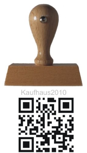 QR-Code Holzstempel vom Kaufhaus2010 von DieStempelGmbH