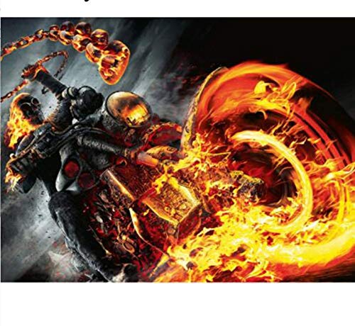 Voller Diamant Stickerei Gothic Dark System Ghost Rider 5D Diamant Malerei Kreuzstich Diamant Mosaik Handwerk Dekor von Diefds