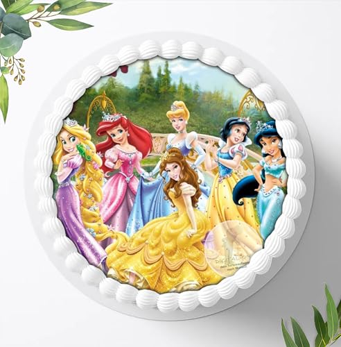 Prinzessin Tortenaufleger Tortenbild Geburtstag Fondant Zuckerpapier 823 von Digital-on