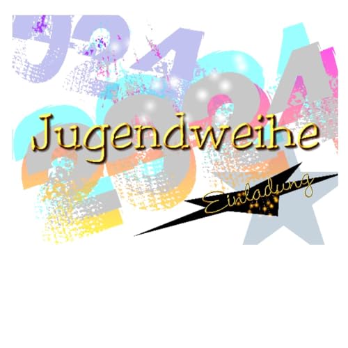 DigitalOase 2 Einladungskarten Jugendweihe 2024 Jugendweihekarten MIT INNENTEXT 2 Klappkarten 2 Kuverts A6#WALK von DigitalOase