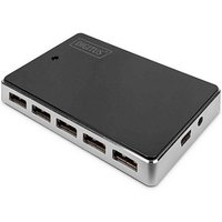 DIGITUS USB-Hub DA-70229 10-fach schwarz von Digitus