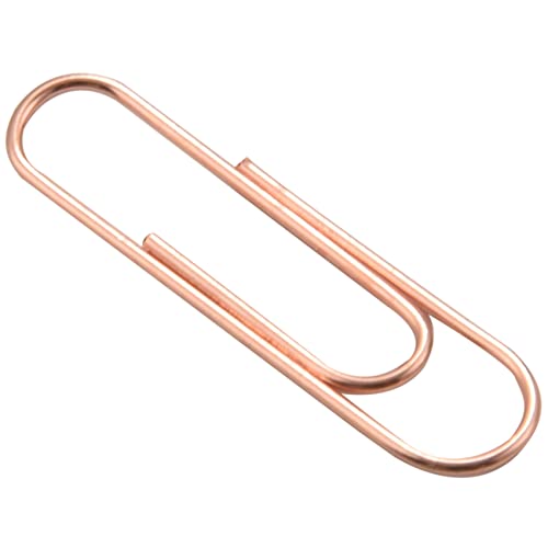 Diheohg 100 Bueroklammern in Rotgold Magnetic Clip Dispenser, Rose Gold Bueroklammern Halter, 28mm, Rotgold, 100 Clips Pro Box von Diheohg