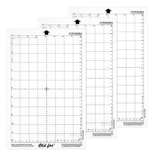 Diheohg 3 StüCke Schneidematte Klebematte mit Messgitter 8 Durch 12 für Silhouette Cameo Erkunden Plotter Maschine von Diheohg