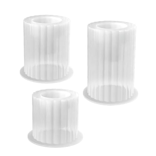 Diheohg 3PCS Kerzenhalterform Zylindrische Streifen Kerzenhalterform DIY Einfachheit Kerzenhalter Gießform Betonharzform von Diheohg