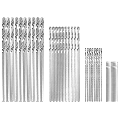 Diheohg 40 Stuecke Mini Bohrer HSS Bit 0.5mm-2.0mm Zylinderschaft PCB verdrehter Bohrer Set von Diheohg