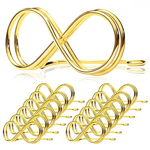 Diheohg Tisch Nummern Halter StäNder 12 Pack - Hochzeit Sitz Etiketten Platzkarten Clips Foto Bild Karten Display StäNder Gold von Diheohg