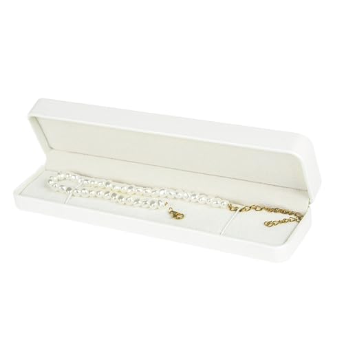 Rechteck Schmuck Geschenkbox Halskette Armband Anhänger Geschenkbox Lange Kette Vitrine Geschenkboxen Kleine Armband Verpackung Anhänger Fall für Weihnachten Geburtstag Valentinstag (Armband Box) von DiiWmme