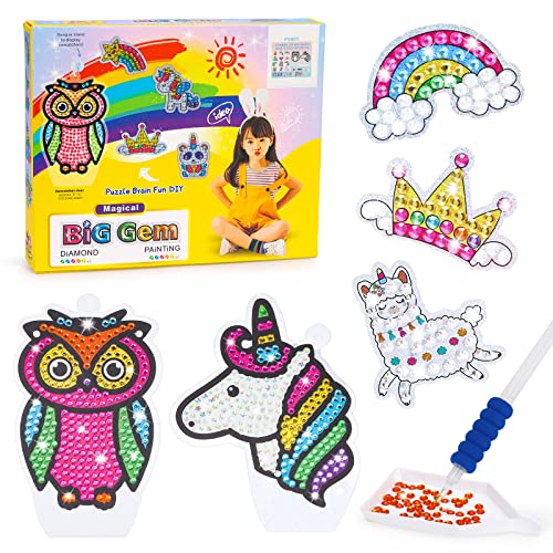 Bastelset Kinder Ab 6 Jahre Einhorn Geschenke für Mädchen 4 5 6 7 8 Jahre Geschenkideen Geschenk Mädchen 5 6 7 8 9 10 Jahre Basteln Mädchen 8 10 Jahre Diamond Painting Sticker Kinder Spielzeug von Dikence