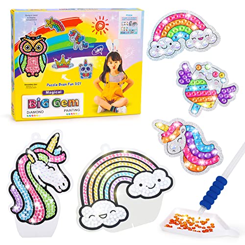 Einhorn Geschenke Für Mädchen Diamant Painting Sticker Diamond Painting Bilder Kinder Spielzeug Geschenke Mädchen Spielzeug Ab 4 5 6 7 8 10 Jahre Mädchen von Dikence