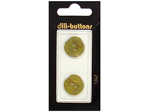 Dill Buttons 18mm 2pc 2 Hole Moss von Dill Buttons of America