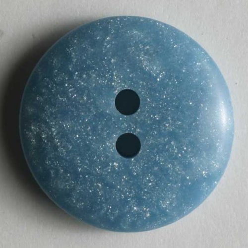 6 Stück: Kunststoffknopf - Größe: 14mm - Farbe: blau von Dill Buttons
