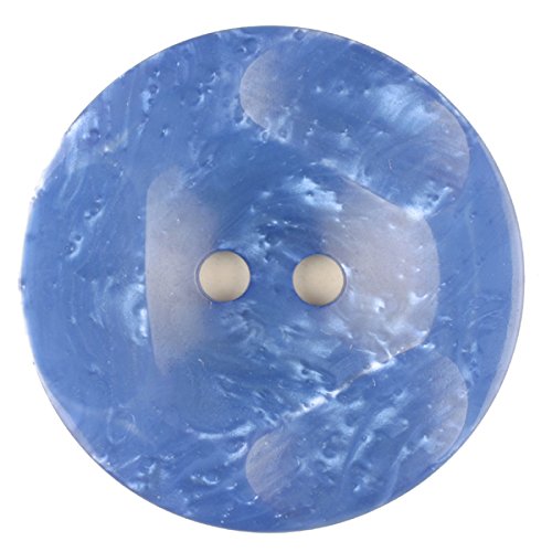 Polyesterknopf, rund, 2 loch - Größe: 20mm - Farbe: blau - Art.Nr. 336703 von Dill Buttons