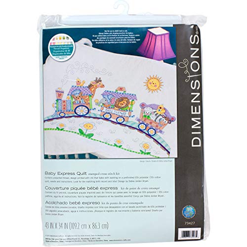 DIMENSIONS 73427 Quilt Baby Express, Multi-Colour, 109 x 86cm von Dimensions