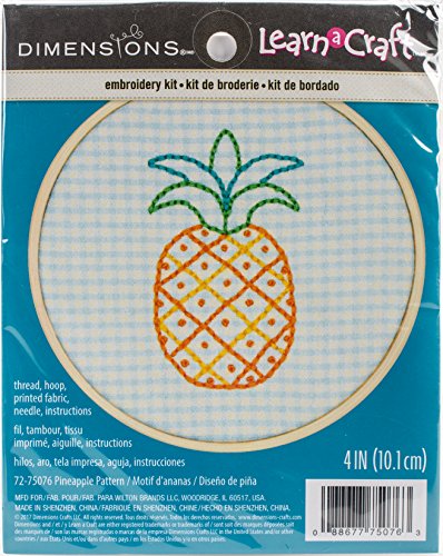 DIMENSIONS Pineapple-Stitched In Thread Maße Short N 'Sweet Mini Stickpackung, 10,2 cm, verschieden, One Size von Dimensions