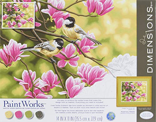 Dimensions 91735 Chickadees & Magnolias Malen nach Zahlen von Dimensions