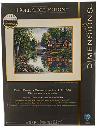 Dimensions Cabin Fever Zählmusterpackung mit Zählmuster, Baumwolle, Mehrfarbig, 1 von Dimensions