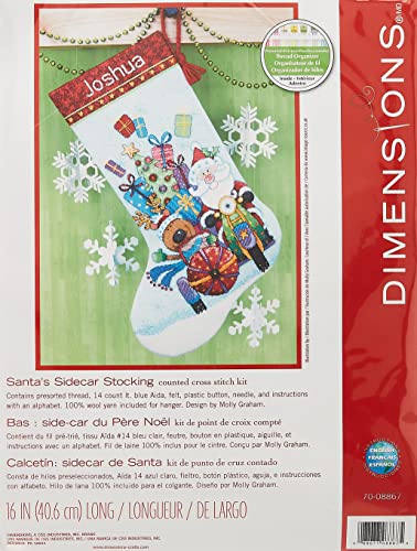 Dimensions Gezählter Kreuzstick Set, Santa's Sidecar von Dimensions