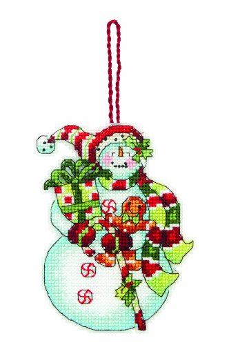 Dimensions Gezählter Kreuzstick Set, Snowman with Sweets von Dimensions