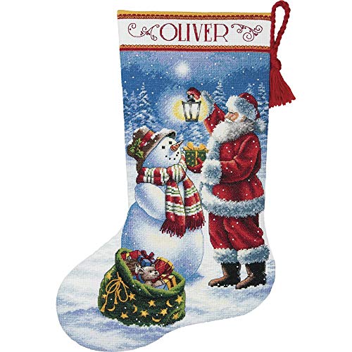 Dimensions Gold: Counted Cross Stitch Stocking: Holiday Glow, Aida, 41cm von Dimensions