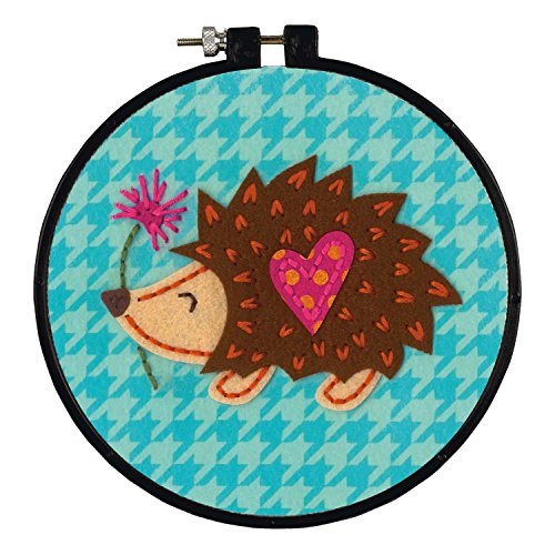 Dimensions Little Hedgehog Learn-a-Craft: Counted Cross Stitch Kit with Hoop, Sortiert von Dimensions