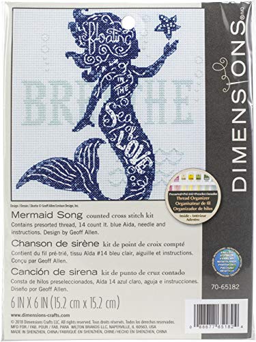 Dimensions Stickpackung mit Zählmuster: Mermaid Song von Dimensions