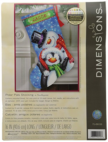 Dimensions Stocking Polar PALS Zählmusterpackung mit Zählmuster, Leinwand, Baumwolle, Wolle von Dimensions