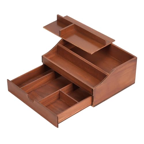 DimyFew Holz Make Up Organizer Parfümständer mit Schublade für Das Wohnzimmer für Kommode von DimyFew