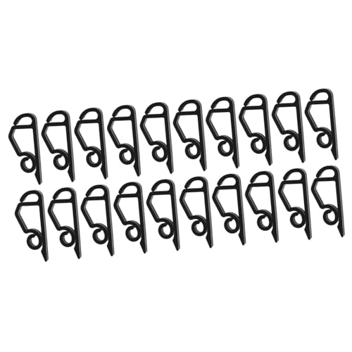 DimyFew Leichte Clips für Weihnachtsicicle Haken Installation Dachrinnen Clips für Outdoor Veranstaltungen, 20pcs schwarz von DimyFew