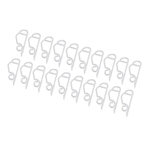 DimyFew Leichte Clips für Weihnachtsicicle Haken Installation Dachrinnen Clips für Outdoor Veranstaltungen, 20pcs weiß von DimyFew