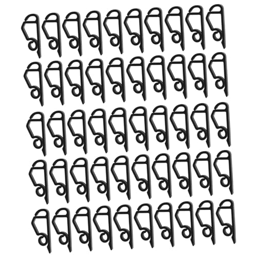 DimyFew Leichte Clips für Weihnachtsicicle Haken Installation Dachrinnen Clips für Outdoor Veranstaltungen, 50pcs schwarz von DimyFew