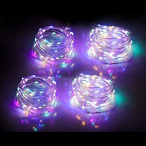 LED Lichterkette Batterie - 5 Stück 2M 20LEDs Mini Lichterkette mit Batterie, Lichterkette Draht, LED Beleuchtung Batteriebetrieben Deko für Flasche, Weihnachtsbaum Hochzeit Balkon Party Deko von Ding Yongliang