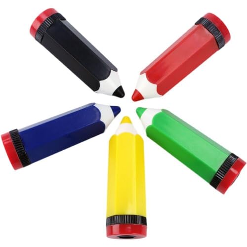 5 Stück Bleistiftspitzer, Cartoon-bleistiftform, Einzelloch-bleistiftspitzer, Mini-bleistiftspitzer Für Schulbürobedarf von Dinntty
