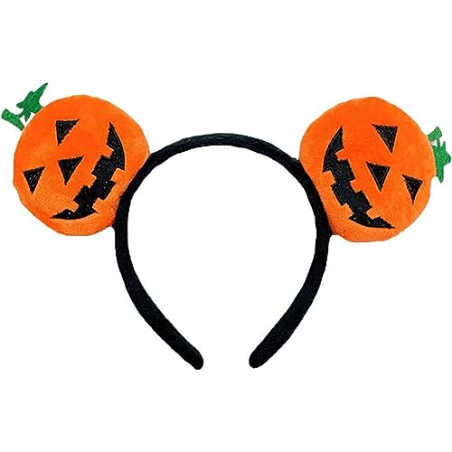 Dinntty Halloween Kopfschmuck Lustiges Kürbis Stirnband Thanksgiving Haarreifen Dress Up Stirnband Cosplay Haarreifen Haarschmuck von Dinntty