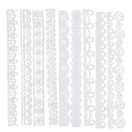 Dinntty Scrapbooking-Papier Spitze für Scrapbooking Spitze Bastelpapier hohles Geschirr dekorative Verpackung Muster Tür Scrapbook-Papier von Dinntty