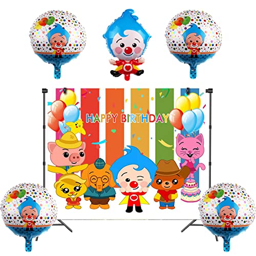 Clown Foto Hintergründe Plim Plim Party Hintergrund Clown Hintergrund Dekoration Plim Plim Geburtstag Deko Clown Kindergeburtstag Deko Plim Plim Luftballons Geburtstag Clown Party Fotohintergrund von Dinoeye