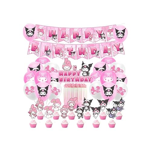 Geburtstagsdeko Kuromi Luftballons My Melody Geburtstag Girlande Sanrio Kuchen Topper Geburtstag Kuromi Party Deko Geburtstag My Melody Geburtstag Luftballons Sanrio Kindergeburtstag Deko von Dinoeye