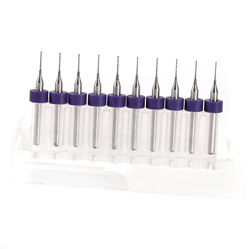 0,1 1 Mm Fräser Bohrer 1 Mm Wolframstahl, Weißer Stahl, Zufällige Leiterplatte, Leiterplatte, Hartmetall, Mikrobohrer, Werkzeug-Set (0,1 Mm) (0,5 mm) von Dioche