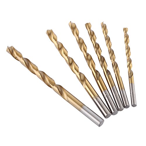 19-teiliges HSS-Bohrerset, Titanbeschichtet, 1, 10 Mm Gerader Schaft, Ideal für Aluminium, Holz, Kunststoffe, 19 Verschiedene Größen, Scharfe Gedrehte Bits, Müheloses Bohren, von Dioche