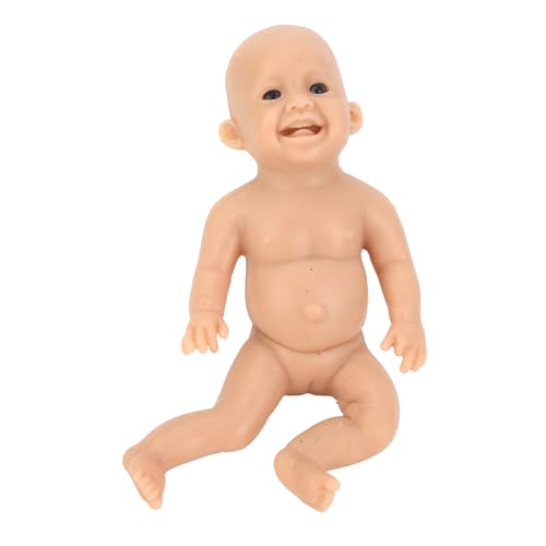 6 Zoll Miniatur Neugeborene Babypuppe, Niedliche Lebensechte Silikonpuppe für mit Lächelndem Gesicht, (Mädchen) von Dioche